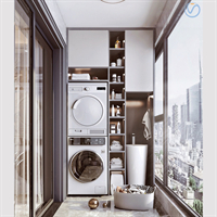 Modern Modern balcony laundry room 3d model 3D Model | VR File | 3DMili